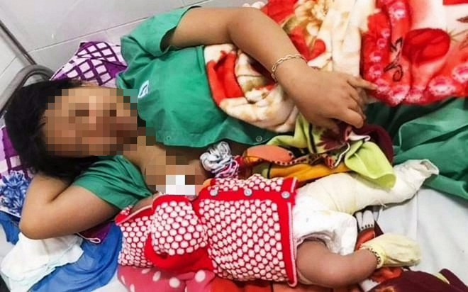 sinh-mo-m_noxy Bé trai gãy xương đùi khi sinh mổ nằm bên cạnh mẹ /// ẢNH: C.X