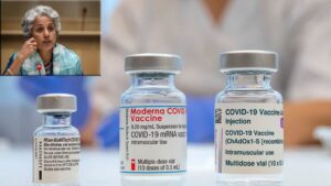 Nhà khoa học của WHO - tiến sĩ Soumya Swaminathan (ảnh nhỏ) bày tỏ sự phản đối phương pháp tiêm kết hợp vắc xin ở thời điểm hiện tại	 /// Ảnh: Reuters