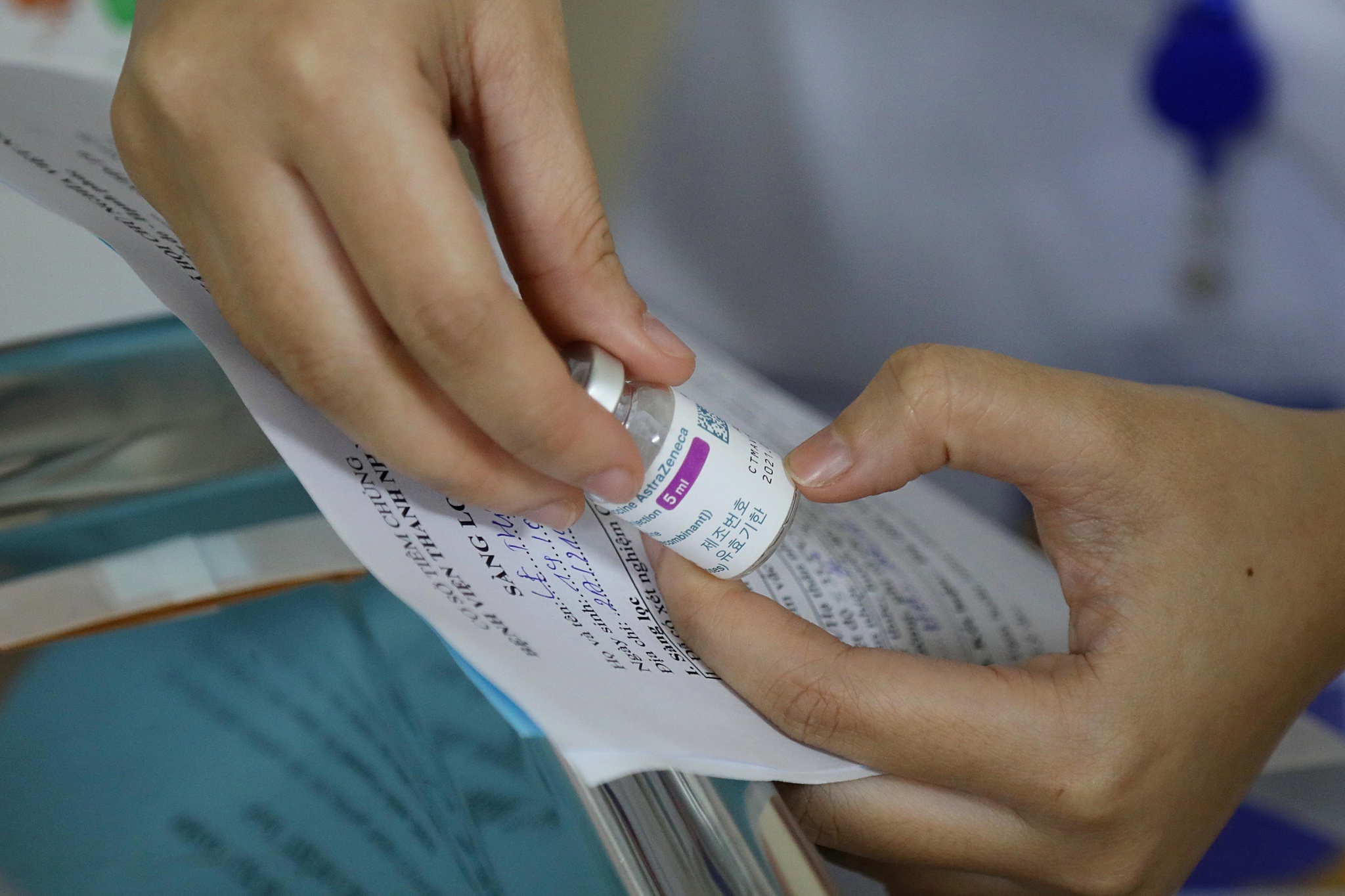 15a_pixt Liều tiêm vắc xin AstraZeneca thứ hai có thể bị trì hoãn đến 45 tuần mà vẫn tạo phản ứng miễn dịch tốt
/// Ảnh: Đậu Tiến Đạt