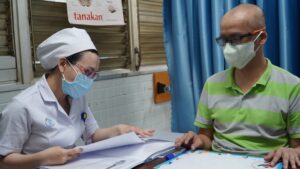 Bệnh nhân N.V.H sau một thời gian được điều trị /// BVCC